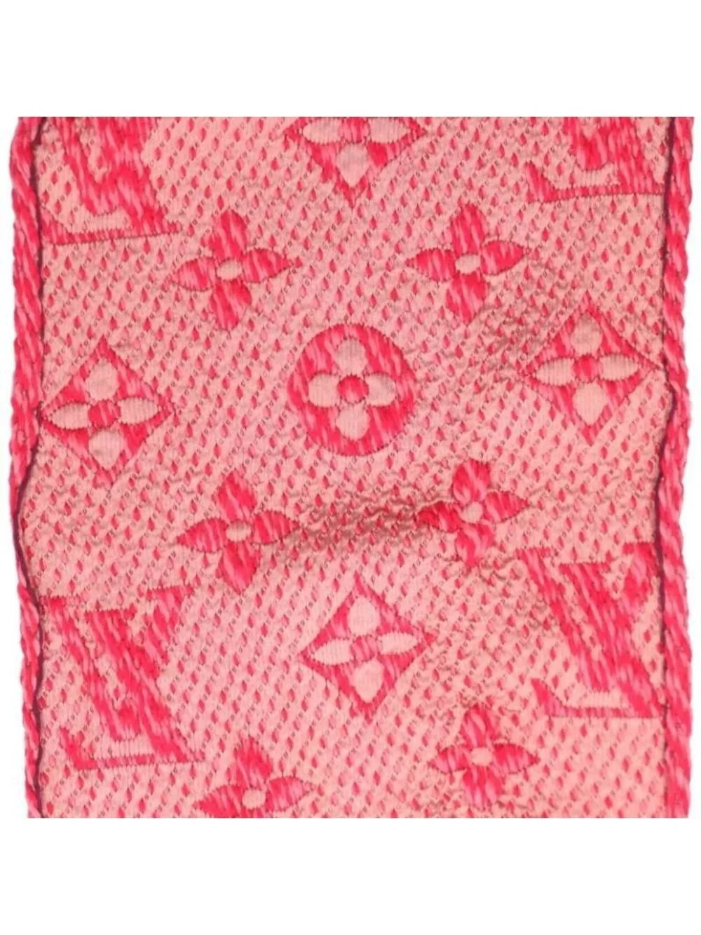 Louis Vuitton Echarpe Logo Mania Monogram Wool Silk Scarf